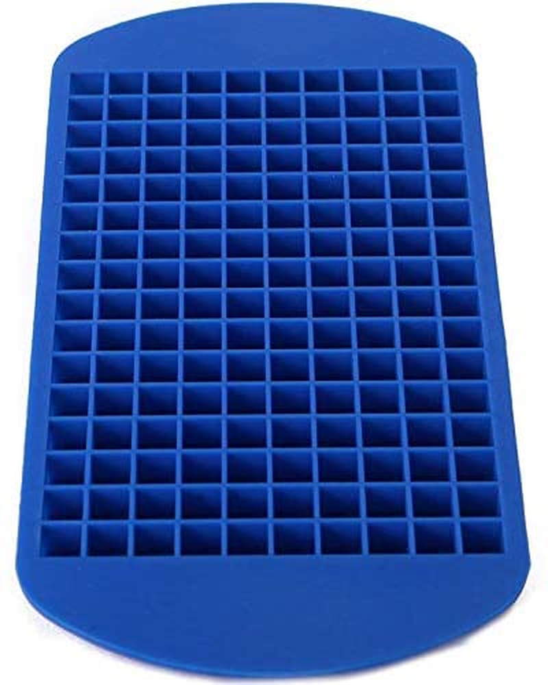 Perrirock Mini Ice Cube Trays - 2 Tray Set - 160 Small Cube Silicone Molds, Bpa-Free, Mini Cubes Will Chill Your Drink Faste