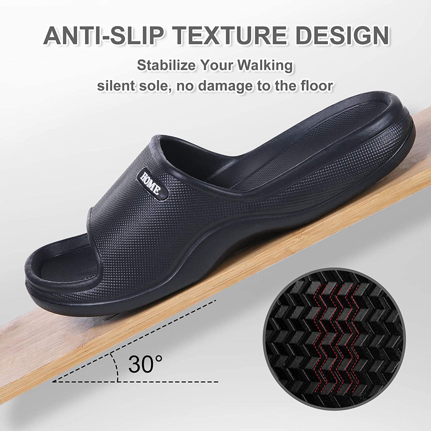 Litfun Soft Sandals Slides for Women Men Lightweight Beach Pool Shower Shoes Bathroom Slippers