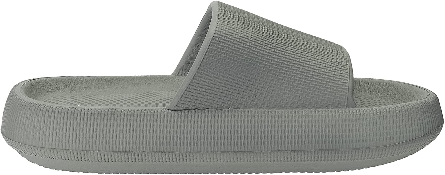 Joomra Pillow Slippers for Women and Men Non Slip Quick Drying Shower Slides Bathroom Sandals | Ultra Cushion | Thick Sole