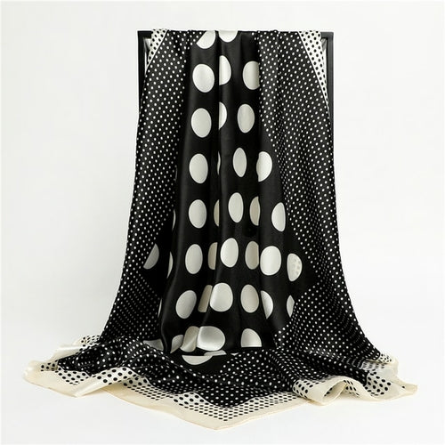 Luxury Brand Silk Satin Square Scarf Women Hijab Bandana Muslim