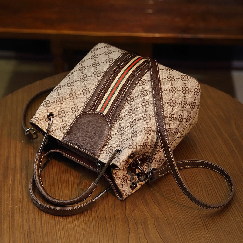 Luxury Bucket Bags Famous Brands Women Leather Handbag Designer Purse