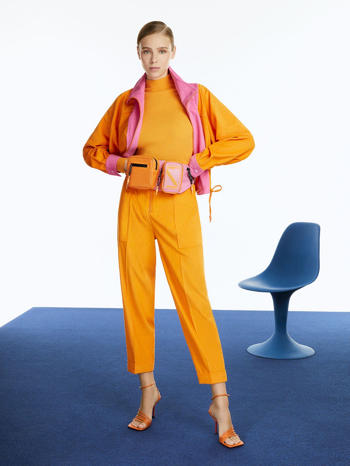 High Collar Corduroy Jacket