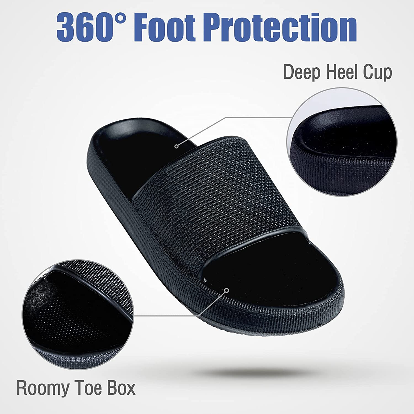 Colorxy Pillow Sandals Slippers for Women Men Non Slip Outdoor Shower Slides Shoes Bath Slippers