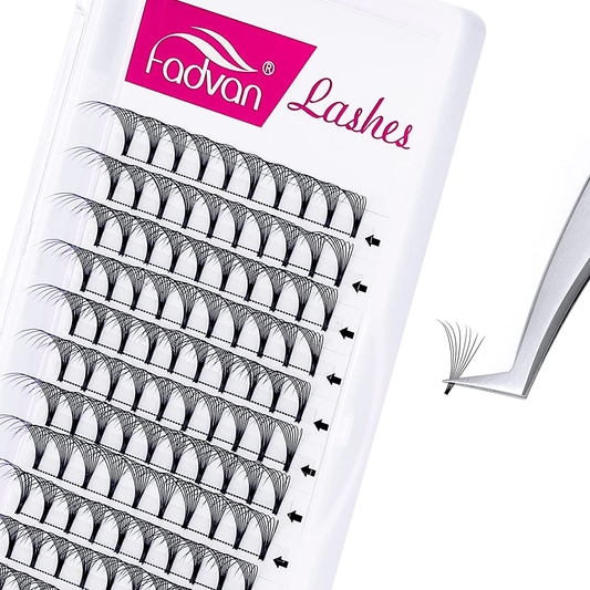 Eyelash Extensions Premade Lash Fans 8D D Curl 0.07 15Mm Pre Fanned Volume Lash Extensions Long Lasting Russian Lash Fans Premade Lash Extension Supplies (8D-0.07-D, 15Mm)