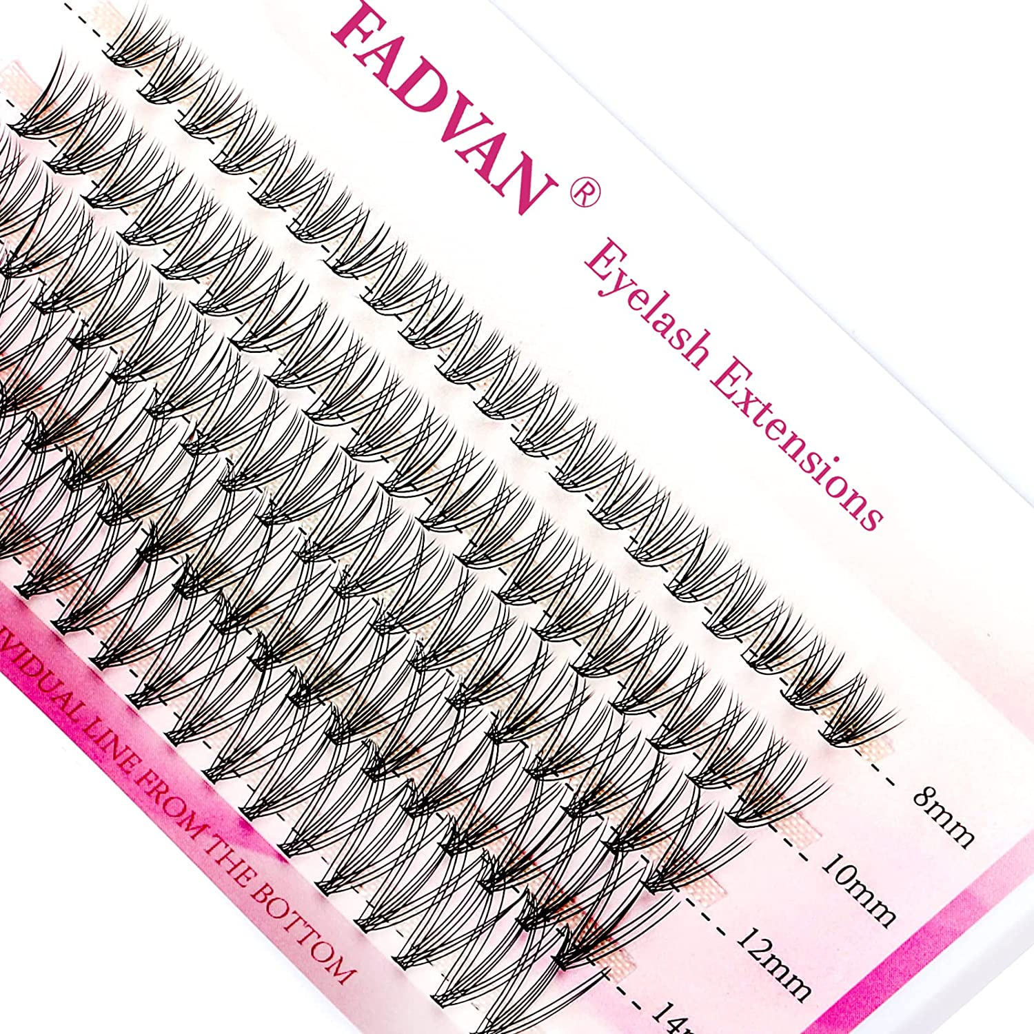 Lash Clusters 10/20/30/40 Roots Grafting Eyelash Clusters C Curl 8/10/12/14/16Mm Mix Length Individual Lashes Melt Flare DIY Eyelash Extension Lash Clusters Extensions (10 Roots-0.07-C, 8-16Mm Mixed)