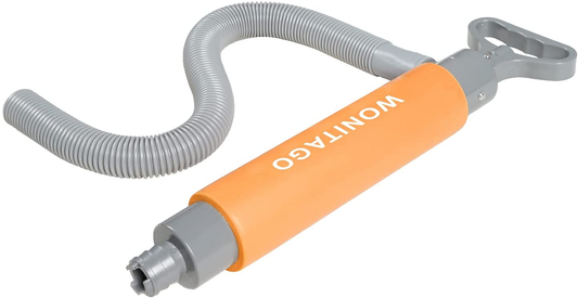 LINGVUM Bilge Pump for Kayak Canoe and Boat - 17 Inch Manual Portable Kayak Hand Water Pumps with Reversible Hose Orange