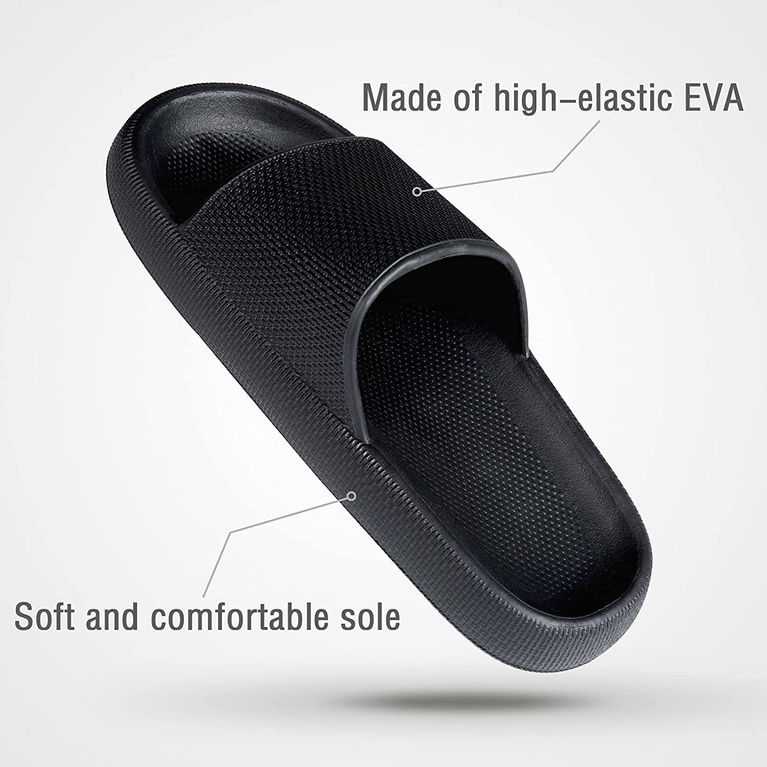 Colorxy Pillow Sandals Slippers for Women Men Non Slip Outdoor Shower Slides Shoes Bath Slippers