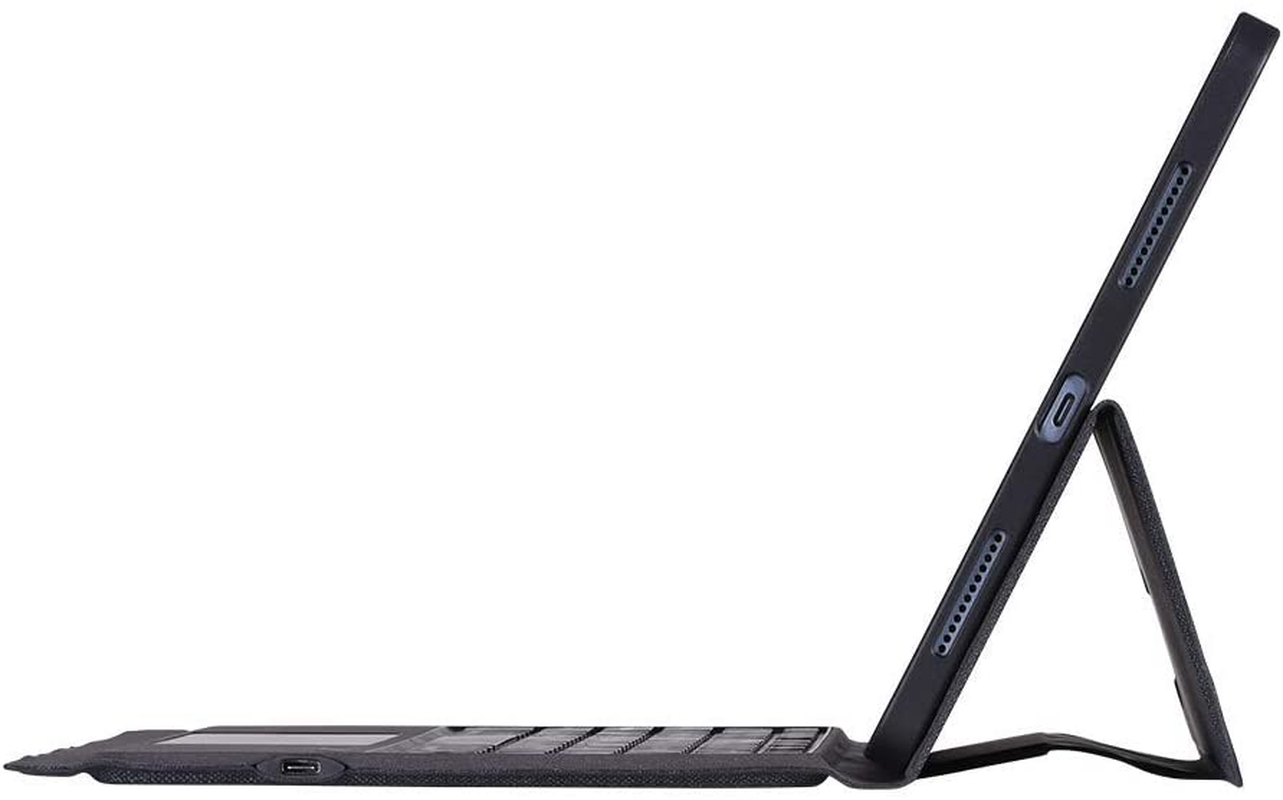 Ipad 7Th - 8Th - 9Th Generation Case with Keyboard Trackpad 10.2/10.5 Inch Ipad Air Gen 3 Case Ipad Pro 10.5 - a Smart Combo Touch Pad Keyboard and Pencil Holder Folio Book 7 8 9 Ipad - Navy