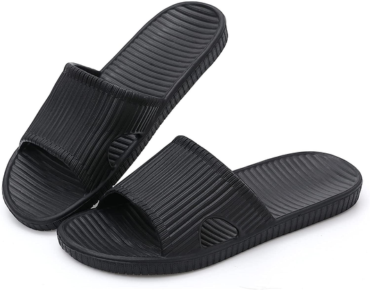Yourvalues Shower Sandals for Women Slip on Indoor Slippers for Men Lightweight Bathroom Slide Soft Non-Slip Waterproof Shoes for Bath,Pool,Beach