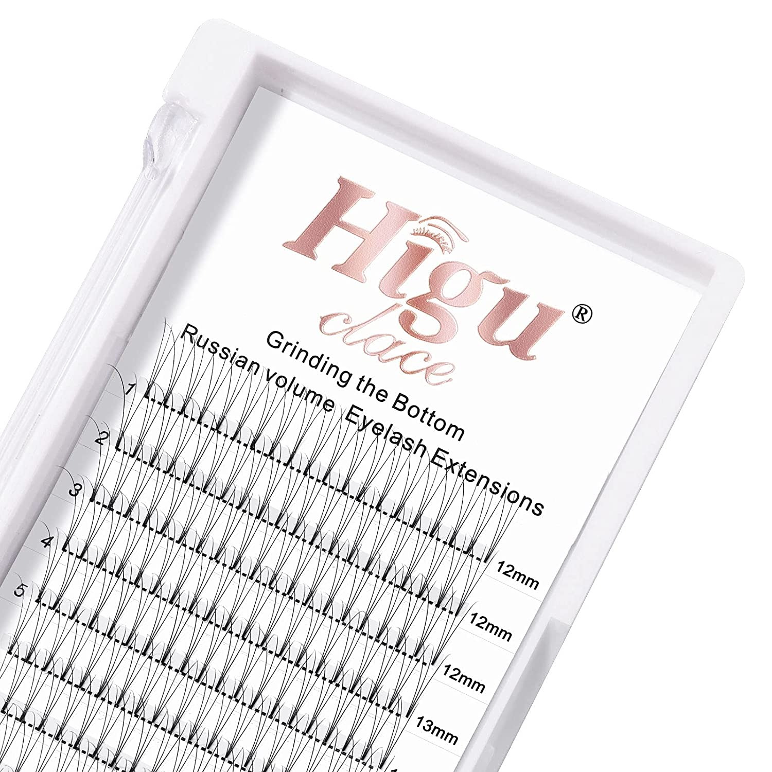 Premade Fans Volume Eyelash Extensions 3D|4D|5D|6D 0.07/0.10Mm Curl C/D 8Mm~18Mm 3D 0.07 D Mix-12-15Mm Short Stem Russian Premade Lash Extension Fans (3D 0.07 D Mix-12-15)