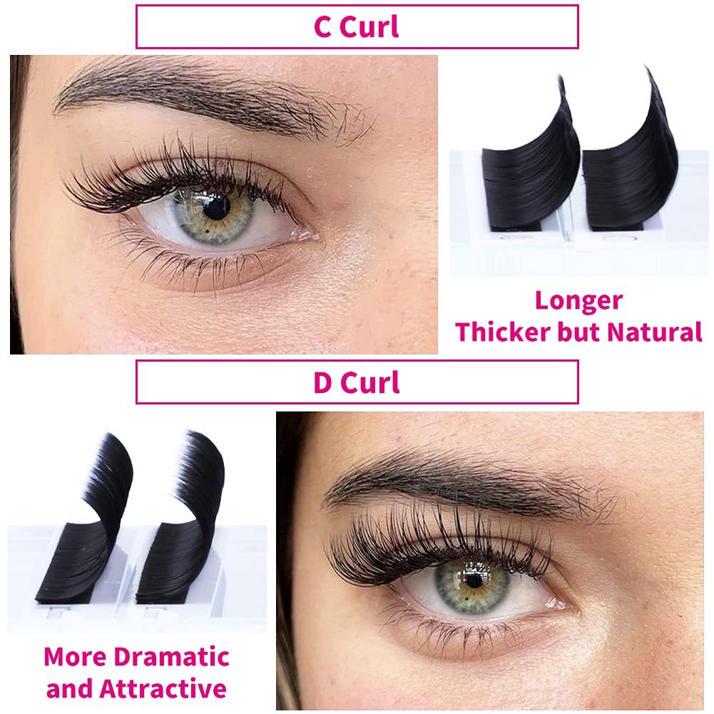 Eyelash Extensions 10D 0.07Mm Volume Lash Extensions Premade Fans Short Stem Premade Fans Eyelash Extensions Cluster Lashes Eyelash Fan Professional Salon Use by FADVAN (10D-0.07D, 8-14Mm)