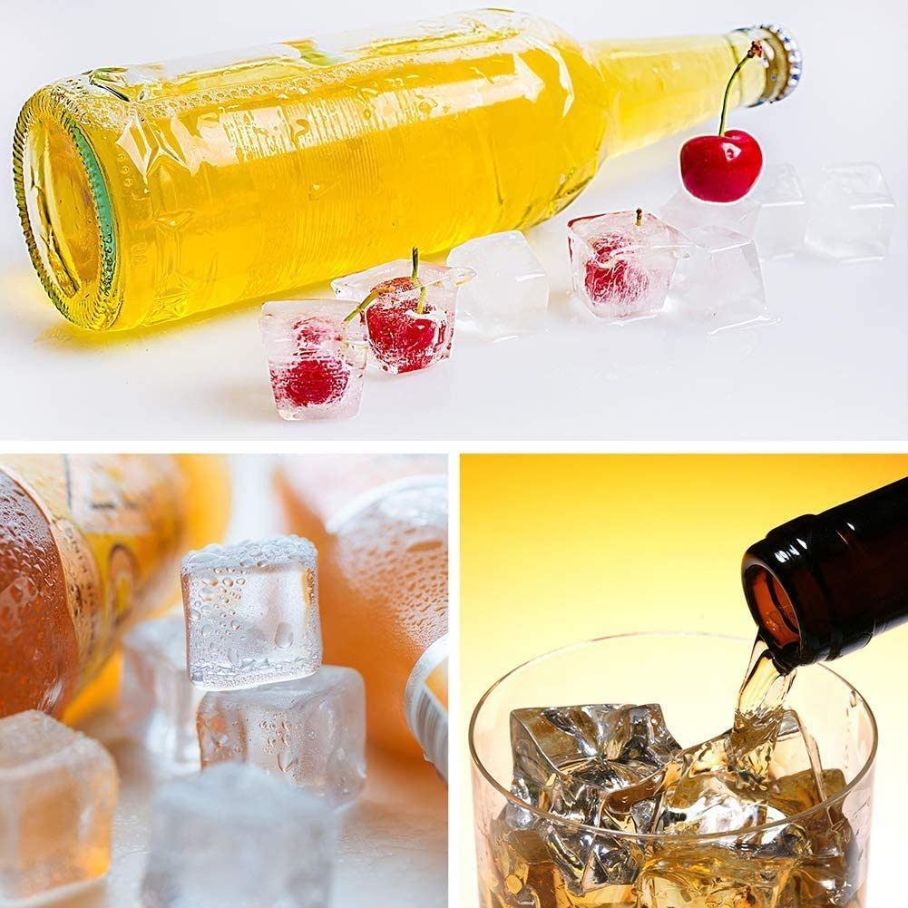 Small Ice Cube Trays with Lid - ZDZDZ Silicone Ice Cube Molds, 2 Pack Easy-Release Tiny Ice Trays - Make 72 Ice Cube,Stackable Ice Mold Set for Iced Coffee Whiskey Beverages Cocktails