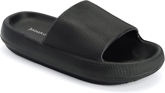 Joomra Pillow Slippers for Women and Men Non Slip Quick Drying Shower Slides Bathroom Sandals | Ultra Cushion | Thick Sole